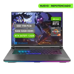 ASUS - PORTATIL ROG STRIX G16 G614PR RYZEN 9 8940HX RAM 32GB SSD 1TB RTX 5070TI 12GB