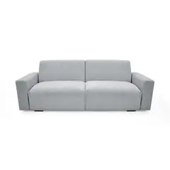 HOGAR VENECIA - Sofa Cama Boston con Brazos Removibles 225x91x80 cm Tela Plata