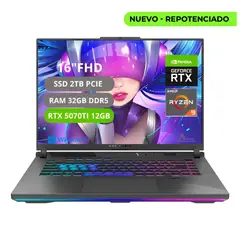 ASUS - PORTATIL ROG STRIX G16 G614PR RYZEN 9 8940HX RAM 32GB SSD 2TB RTX 5070TI 12GB