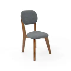 HOGAR VENECIA - Silla de Comedor Adela 50x51.5x93 Tela Gris