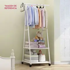 GENERICO - Perchero Ropa Estante Móvil Triangular Con Ruedas Reflorca