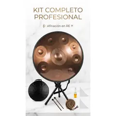 HANNA INSTRUMENTS - HANDPAN INTRUMENTO PARA MEDITACION EN CLAVE RE CON ACCESORIOS