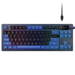GAMDIAS - Teclado Gamer Mecánico Hermes E7 · Alámbrico USB-A · TKL · Lineal · RGB · Inglés