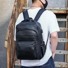 BOLSOS Y ACCESORIOS MB - BOLSO MONACO PARA HOMBRE EN CUERO CON CIERRES DE LUJO