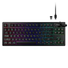 GAMDIAS - Teclado Gamer Mecánico Hermes M7 Hybrid • 2.4GHz/Bluetooth • TKL • Switch Lineal • RGB
