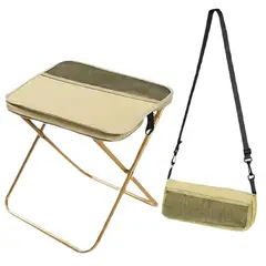 GENERAL - Silla Bolso Ultra Ligera Plegable Beige Resistente Camping SY-602