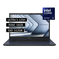 ASUS - PORTATIL EXPERTBOOK B3405 INTEL ULTRA 5 125H/ RAM 16GB DDR5/ SSD 512GB M.2/ 14 PULGADAS/ WIN11