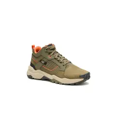 CAT - Bota Hombre Grapple Leather Mid Verde