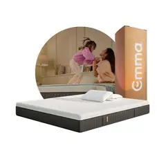EMMA - Set Colchón Hybrid Premium King + 2 Almohadas Diamond Degree