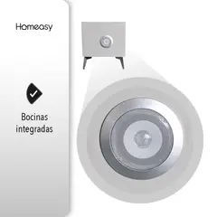 STAY ELIT - Mesa Buró Mueble Inteligente Con Iluminación Y Cargador Usb Acabado Mdf Color Gris Oscuro