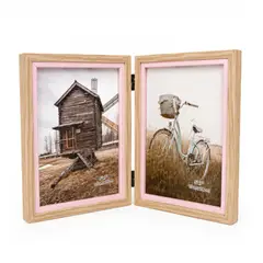 GENERICO - Portarretrato Doble Para Fotos Decoración Hogar Fotografías
