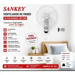 SANKEY - Ventilador de Pared 16" FN-1831