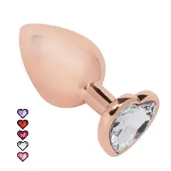 GENERICO - Plug Anal Dilatador Talla M Iniciador Joya Corazón Diseño Premium