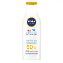 NIVEA - Bloqueador Sun Kids Piel Sensible Factor 60 Frasco 125Ml