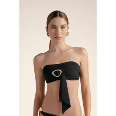 TOUCHE BALNEAIRE - Top bandeau de baño en color sólido Ref. 0B16N63