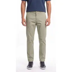 BELIFE - Pantalón chino caqui para hombre