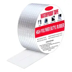 GENERICO - Cinta Adhesiva Butilo Tapa Reparar Gotera Impermeabilizante