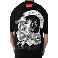 CLEMONT - CAMISETA OVERSIZED HOMBRE LUSINGA NEGRO