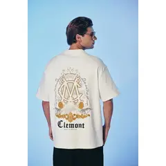 CLEMONT - CAMISETA OVERSIZED HOMBRE PALPITARE CREMA