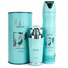LATTAFA - Perfume Mayar Natural Intense 100 ML + Body Spray Mayar Natural Intense 300ML
