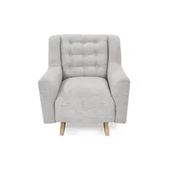 HOGAR VENECIA - Mecedora Marruecos 80x106x87 cm Tela Taupe