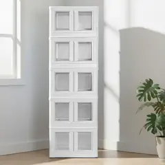 PLASTICOS MQ - Caja Cajonero Organizador Zapatos Multiusos 5 Niveles Mq