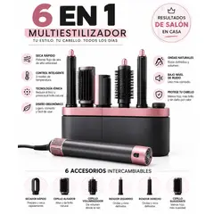 OEM - Cepillo Secador Alisador Rizador de Cabello 6 en 1 Air Styler Multiestilizador Profesional