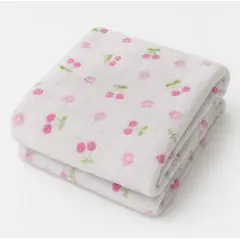 SIRENITAS - Cobija térmica Cama Sencilla Semi Doble Queen King Blanco Cerezas
