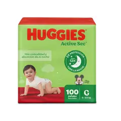 HUGGIES - Pañales Active Sec Etapa 3/g 100 Unidades