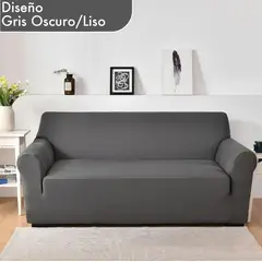 GENERICO - Protector De Sofá Mueble Sala 2 Gris liso / ...gris