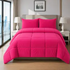 VOYPRE - Edredón Doble Faz Piel de Durazno - Piel de Durazno Tamaño Doble Fucsia