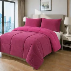VOYPRE - Edredón Doble Faz Piel de Durazno - Piel de Durazno Tamaño Doble Magenta