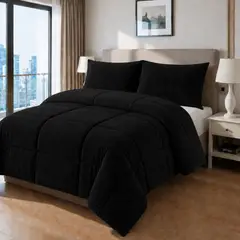VOYPRE - Edredón Doble Faz Piel de Durazno - Piel de Durazno Tamaño Doble Negro