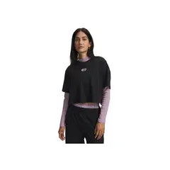 UNDER ARMOUR - Camiseta de Compresión Mujer W Center Negro