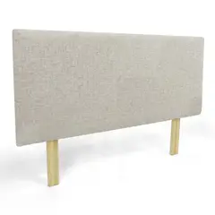 VENECIA - Cabecero Liso Verona King Tela Taupe