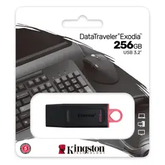 KINGSTON - Memoria USB DataTraveler Exodia · 256GB · USB 3.2