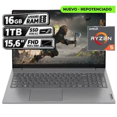Lenovo - PORTÁTIL V15 G4 AMN - AMD RYZEN 5 7520U - 16GB RAM - 1TB SSD - 15.6" FHD - RJ45 ETHERNET