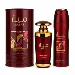 LATTAFA - Perfume Mayar Cherry Intense 100ML + Body Spray Mayar Cherry Intense 200ML