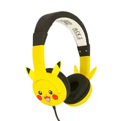 GENERICO - AUDIFONOS PIKACHU CON OREJITAS 3D EDICION NIÑOS