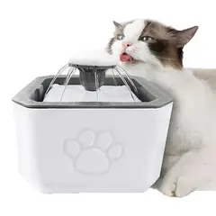 CLEAR - Fuente De Agua Para Mascotas Gatos Perros 2.5 L Bebedero No Generica