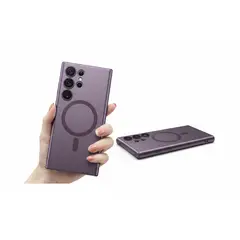 GENERICO - Estuche Forro Protector De Silicona Magnético Para S22 Ultra Morado
