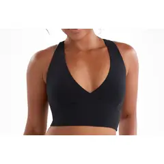 GENERICO - Sports Bra Adora color Negro y Mocca algodón Pima