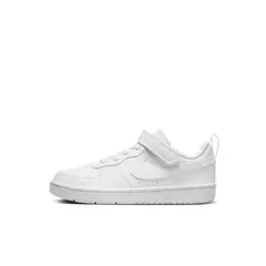 NIKE - Tenis Niños Court Borough Low Recraft Blancos