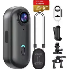 GENERICO - Cámara De Acción Deportiva 4k Wifi Impermeable Con Microsd De 256 Gb