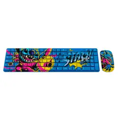 XTECH - Combo Inalambrico Teclado y Mouse XTK-D312ST Edicion Stitch