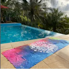 ALMA UNIVERSAL - Toalla Playera Ecológica Multiuso 70x140 cm 100% Poliéster Reciclado -