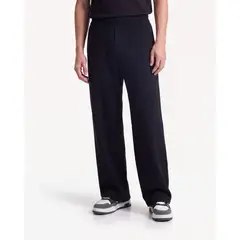 SEVEN SEVEN - Pantalón Tricot Loose Para Hombre Negro