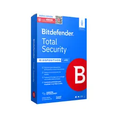 BITDEFENDER - Total Security 10 Dispositivos 1 Año