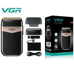 VGR - Máquina Original Afeitadora Rasuradora Inalambrica V- 331 Color Negro