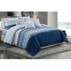 SIRENITAS - Juego de sabanas cama Sencilla Semi Doble Queen King Azul Zafiro